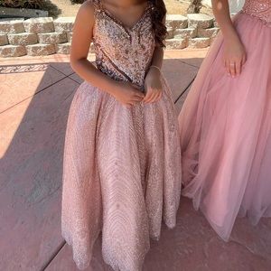 Rose Gold bridesmaid dress